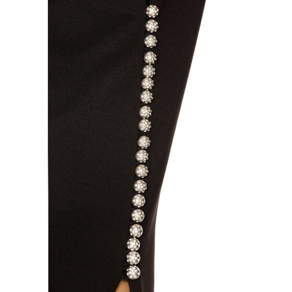 Daniele Carlotta One Shoulder Gown Black Floral - Picture 5 of 6